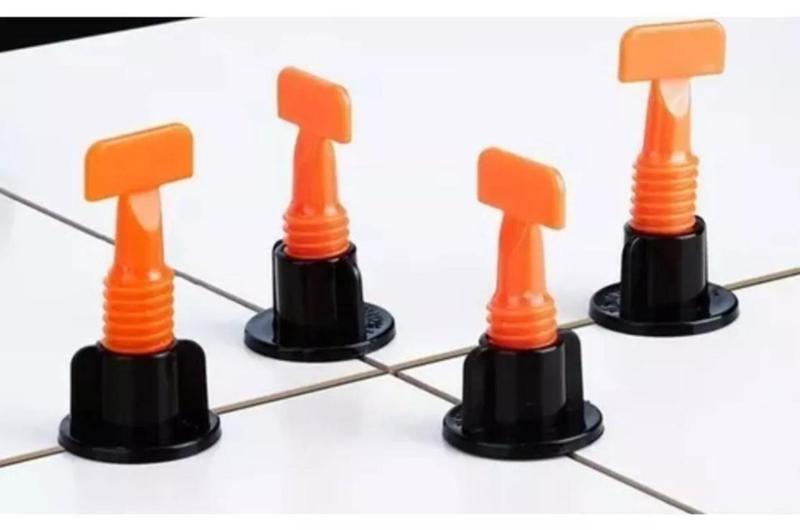 Imagem de Kit 50 Nivelador De Piso A Rosca Espaçador Reutilizável Com Chave - BOMVINK