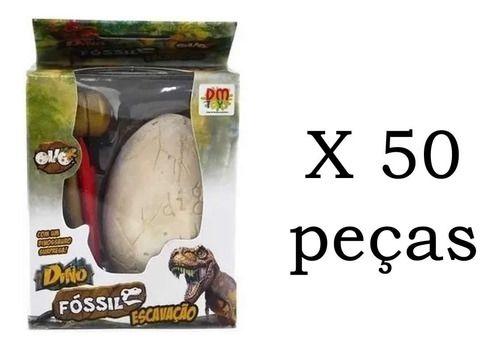 Imagem de Kit 50 Ovo Dinossauro Dino Rex Fossil Arqueologia Escavação