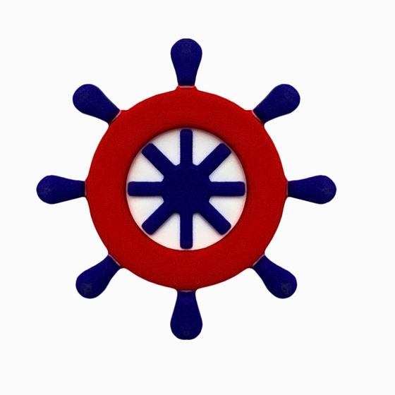 Imagem de Kit 50 Peças aplique Emborrachado Leme Navio