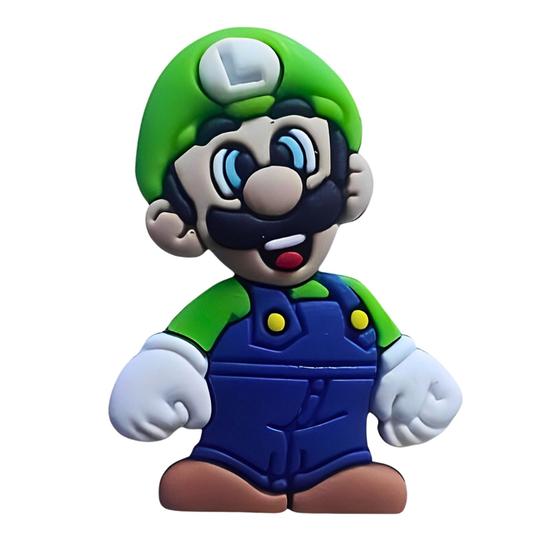 Imagem de Kit 50 Peças aplique Emborrachado Luigi Super Mario