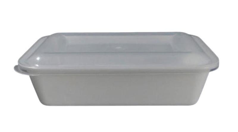 Kit 50 Pote Plástico 850Ml Branco Com Tampa Reflet Delivery Menor preço em Kit 50 Pote Plástico 850Ml Branco Com Tampa Reflet Delivery
