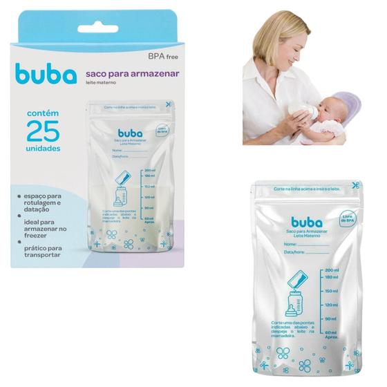 Imagem de Kit 50 Sacos Armazenar Leite Materno Bebe Freezer Congelador