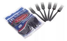 Imagem de Kit 50 Talher Descartável Resistente Reforçado Para Festas Churrasco Extra Forte