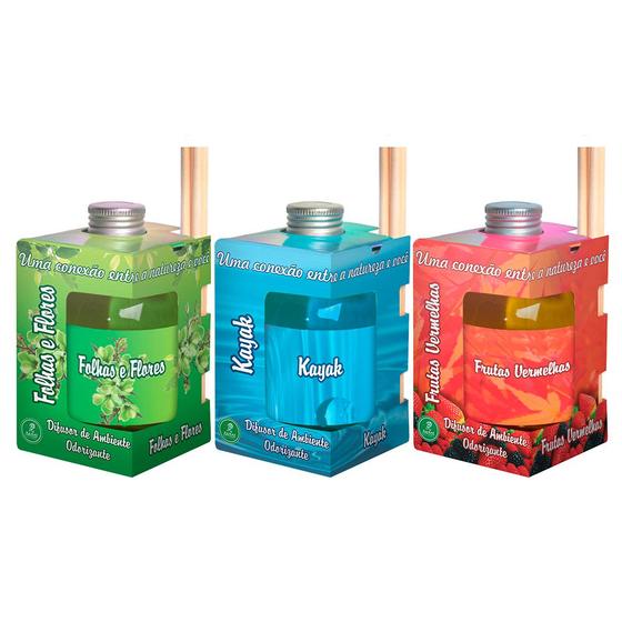 Kit 50 Un Difusor e Aromatizador de Ambientes Aromaterapia Ramas Fragrâncias 250ml - Diversas Fragrâncias Menor preço em Kit 50 Un Difusor e Aromatizador de Ambientes Aromaterapia Ramas Fragrâncias 250ml - Diversas Fragrâncias