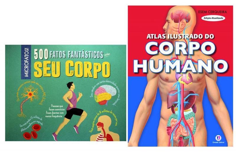 Imagem de Kit 500 Fatos Fantásticos sobre seu Corpo + Atlas Ilustrado do Corpo Humano