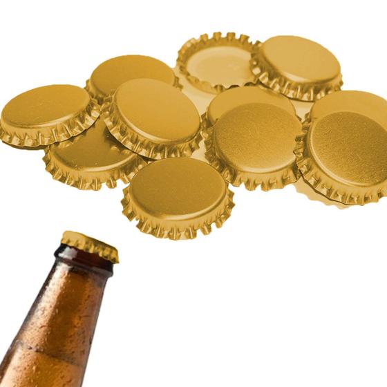 Imagem de Kit 500 Tampas Tampinhas PRY OFF para Garrafas Engarrafamento Cerveja Vinho Kombucha Suco Artesanal