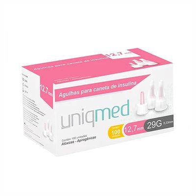 Imagem de Kit 500un agulha caneta insulina 12,7mm 29g uniqmed