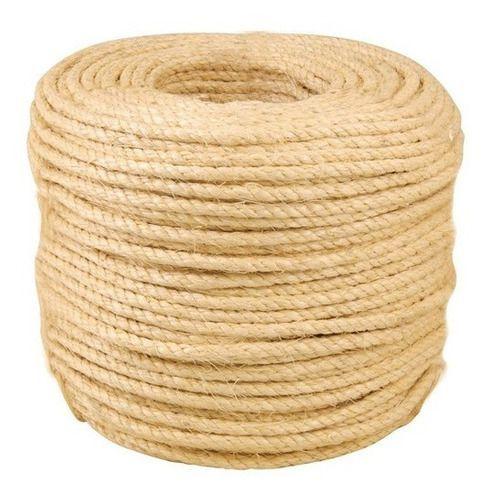 Imagem de Kit 50mts Corda Sisal Natural 6mm Ideal P/artesanato