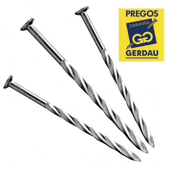 Kit 5kg de prego com cabeça ardox 19x36 - gerdau Menor preço em Kit 5kg de prego com cabeça ardox 19x36 - gerdau