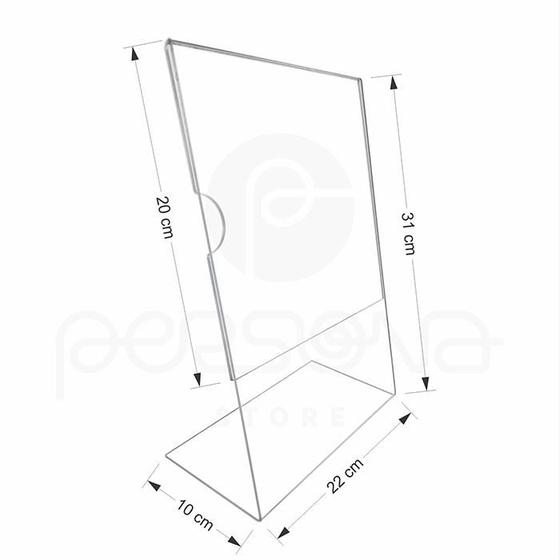 Imagem de KIT 5pç Porta Folha A4 em L - Vertical