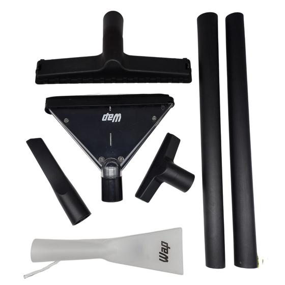 Imagem de Kit 5un Bocal Branco e 2un Extensor Plástico Compatível com Aspirador WAP Hydro A25