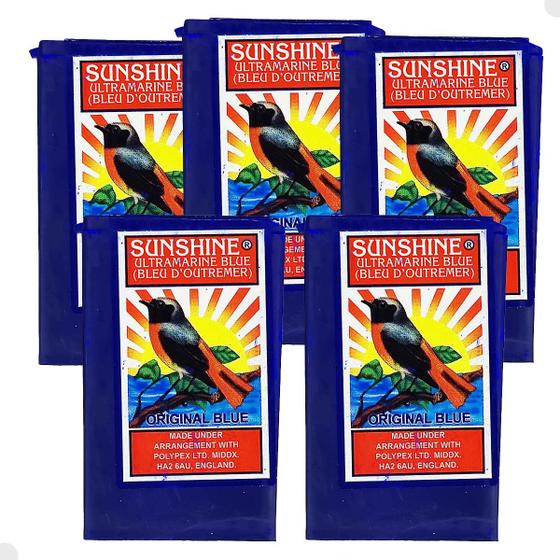 Imagem de Kit 5un Wagi Africano Anil em Pó Oage Original Blue 30g Sunshine
