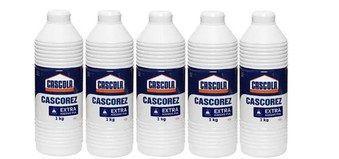 Kit 5und Cola Branca 1kg Cascorez Extra Adesivo Pva Extra Menor preço em Kit 5und Cola Branca 1kg Cascorez Extra Adesivo Pva Extra