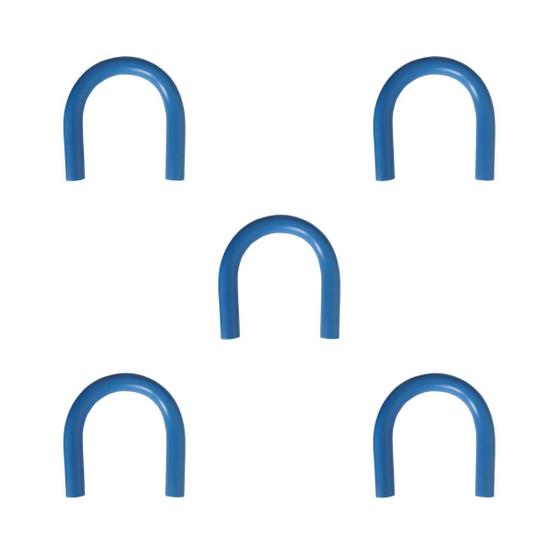 Imagem de KIT 5x Curva 180 25 mm PPR Azul para Rede de Ar Comprimido