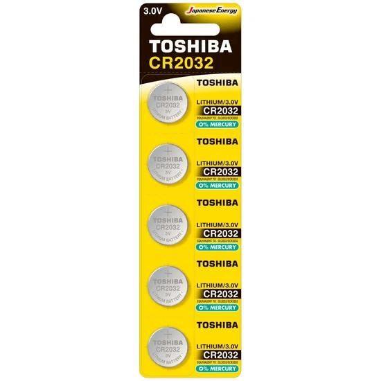 Imagem de Kit 5x Pilhas Moeda Toshiba CR2032 3V Lithium Japanese Energy