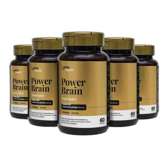 Imagem de Kit 5X Power Brain - 60 Cápsulas