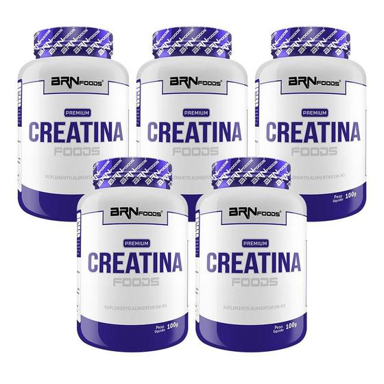 Imagem de Kit 5X Premium Creatina 100G - Brn Foods