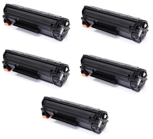 Imagem de KIT 5x Toner Compatível CB436A 36A Novos  P1505 P1505N M1120 M1522 M1522N M1522NF  PREMIUM 1.800 Impressões