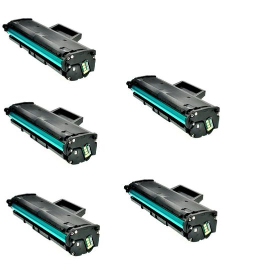 Imagem de Kit 5x Toner Compatível MLT-D111N D111N Novos CHIP ATUALIZADO  M2020W M2070W M2021 M2071  Premium 1.000 Impressões