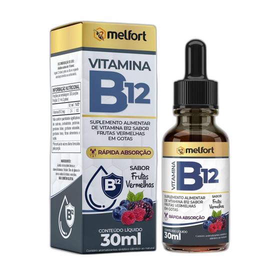 Imagem de Kit 5X Vitamina B12 Gotas 30Ml Melfort