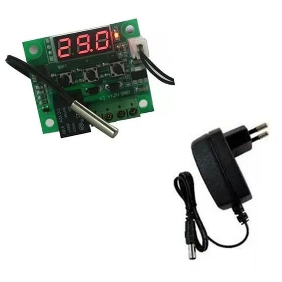 Imagem de Kit 5xTermostato Digital W1209 + 5x Fonte 12V 2500mA