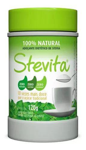 Kit 6 - Adoçante Dietético 100% Natural Pote 120g - Stevita Menor preço em Kit 6 - Adoçante Dietético 100% Natural Pote 120g - Stevita