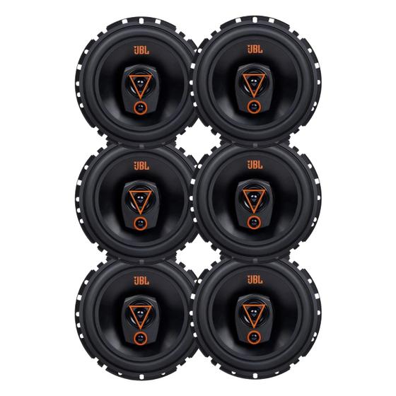 Imagem de Kit 6 Alto Falantes Triaxiais JBL 6TRMS80 80 Watts Rms