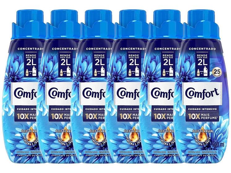 Kit 6 Amaciante Roupas Concentrado Intense Comfort 500ml Menor preço em Kit 6 Amaciante Roupas Concentrado Intense Comfort 500ml