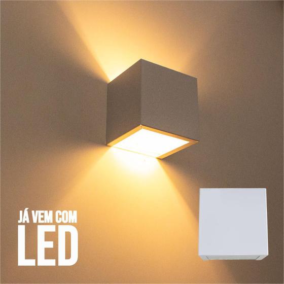 Kit 6 Arandela 2 Fachos Slim Branca + LED G9 5w 3000K Luminária Externa ou Interna St397 Menor preço em Kit 6 Arandela 2 Fachos Slim Branca + LED G9 5w 3000K Luminária Externa ou Interna St397