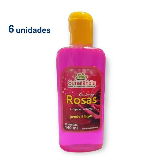 Imagem de Kit 6 Aromatizador Limpeza Concentrado Desinfetante Essência Ambiente 140ml da Senalândia - Envio Já