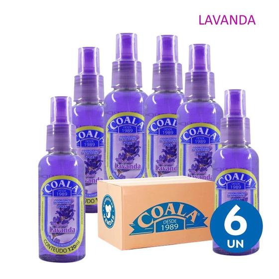 Imagem de Kit 6 Aromatizante Odorizante Perfumado de Ambientes Home Spray Lavanda Coala 120ml