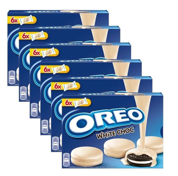 Imagem de kit 6 BISCOITO OREO COM COBERTURA DE CHOCOLATE BRANCO 246G