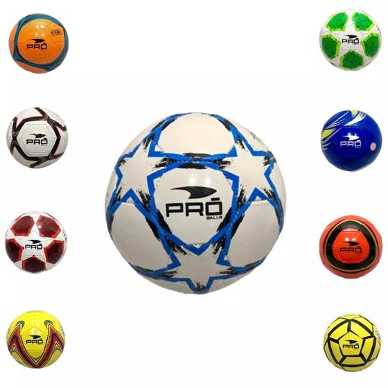 Imagem de Kit 6 Bolas de Futebol F5 Pró Balls Cores Sortidas PVC