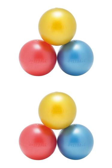 Imagem de Kit 6 Bolas Overball Softgym Gymnic Italiana 23cm Produto Original