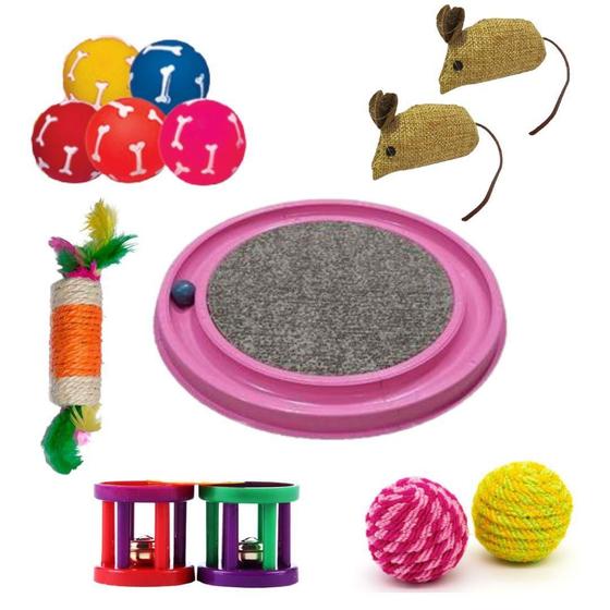 Imagem de Kit 6 Brinquedos Para Gatos