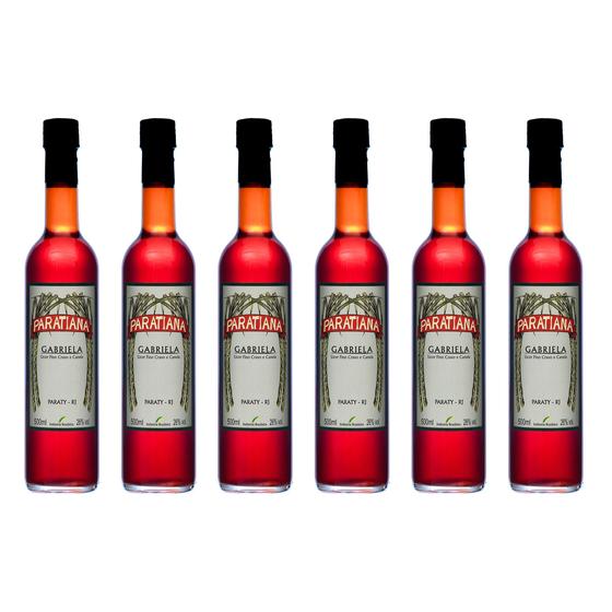 Kit 6 Cachaças Gabriela Paratiana 500 ml Cravo e Canela - Cachaça ...