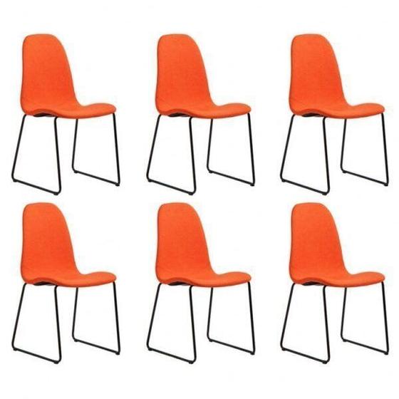 Imagem de Kit 6 Cadeiras de Aço Chantilly Acasa Móveis