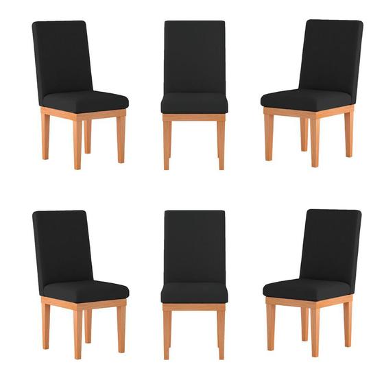 KIT 6 Cadeiras Estofadas Reforçadas para Mesa de Jantar Menor preço em KIT 6 Cadeiras Estofadas Reforçadas para Mesa de Jantar