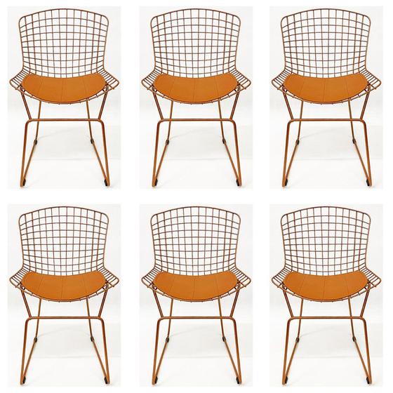 Imagem de Kit 6 Cadeiras para cozinha BERTOIA cobre - Poltronas do Sul