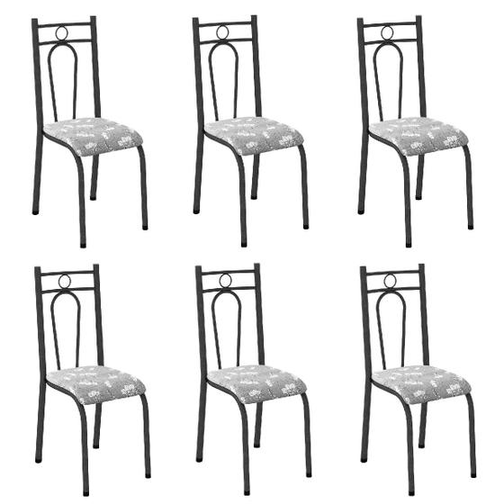 Imagem de Kit 6 Cadeiras Tubulares Cozinha Sala de Jantar Varanda