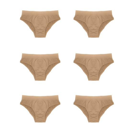 Imagem de Kit 6 Calcinhas Lupo Clássica Sem Costura 40300-106