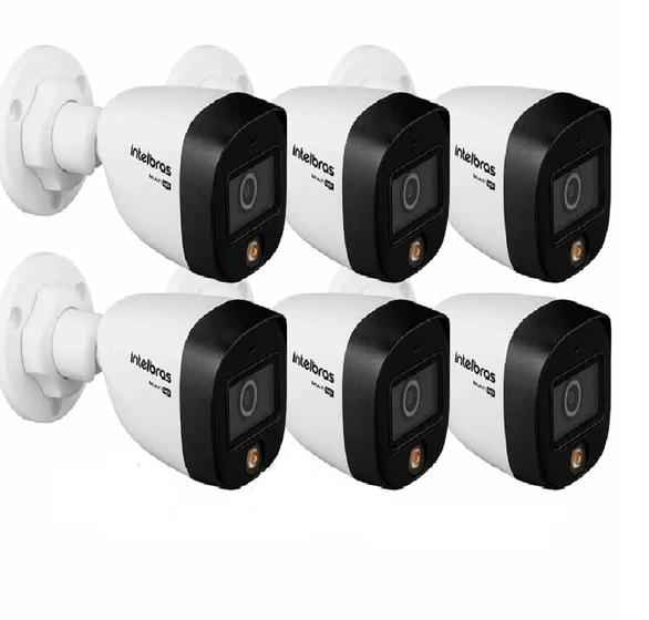 Kit 6 Câmeras Intelbras VHD 1220 B Full Color Alta Definição Full HD ...