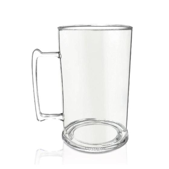 Imagem de Kit 6 Canecas Chopp 450 Ml Transparente Acrílico