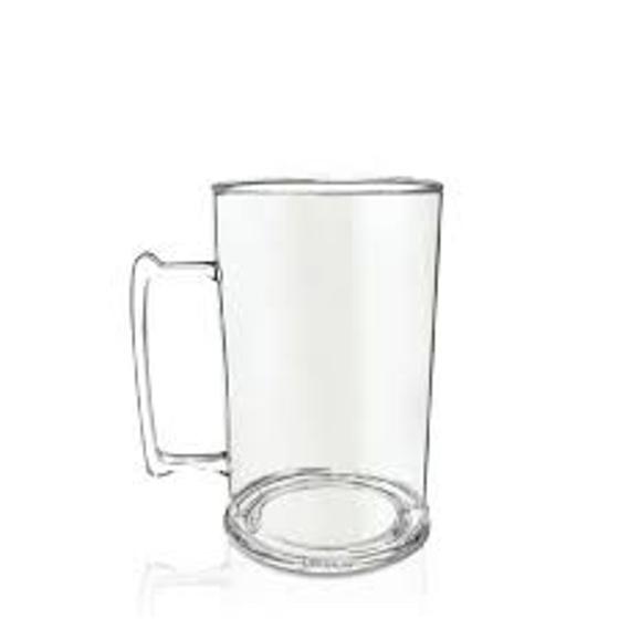 Imagem de Kit 6 Canecas de Chopp Acrílico Transparente400ml