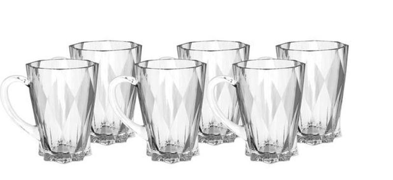 Kit 6 Canecas De Vidro Café Paola Cappuccino 175Ml Diamond é boa?
