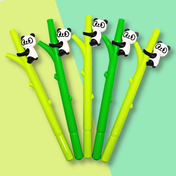Imagem de Kit 6 Caneta Fofa de Panda Papelaria Criativa Kawaii