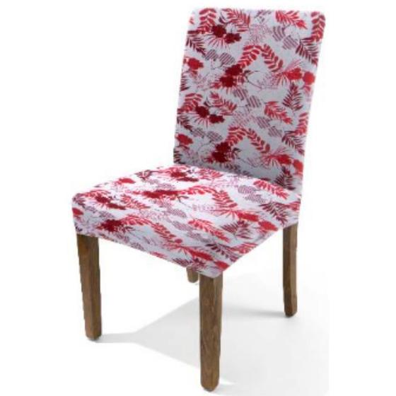 Imagem de KIT 6 Capas Cadeira Decorativa Ajustavel Elastica Lisa ou Estampada Renova Ambiente 