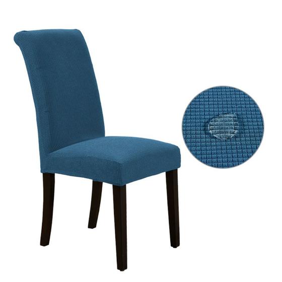 Imagem de Kit 6 Capas de Cadeira Impermeável Sala de Jantar Malha