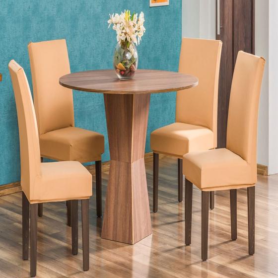 Imagem de Kit 6 Capas Para Cadeira Jantar Malha Com Elástico Oferta - Avela