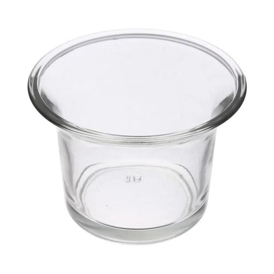 Imagem de Kit 6 Castiçal De Vidro Redondo Para Vela Decoração Pote Porta Candelabro Suporte Luxo Decorativo